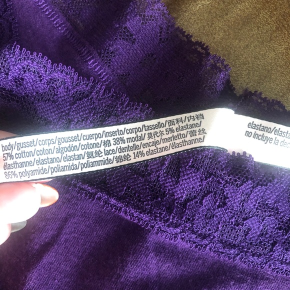 Victoria’s Secret Cheeky cotton lace panty underwear Size L - Picture 3 of 5